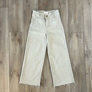 ALINA WIDE LEG JEANS IN TAN